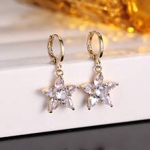 1 Pair Luxury Floral Earrings, Exquisite Niche Design Earrings Suitable For Daily Wear, Dates And Other Occasions To Add An Elegant Charm