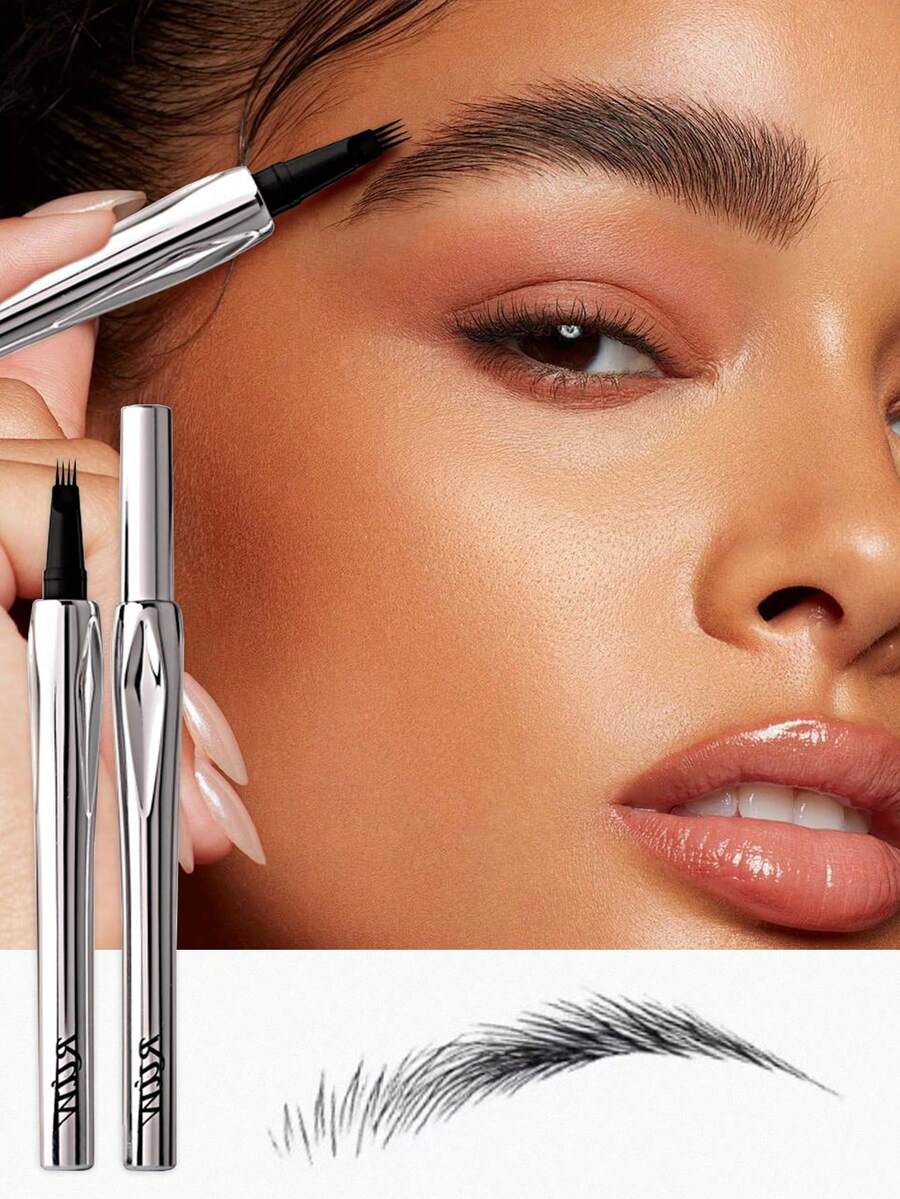 1 Peça Lápis de Sobrancelha, Longa Duração e À Prova d'Água, Sobrancelhas de Aparência Natural, Ferramenta de Maquiagem de Sobrancelha para Iniciantes
