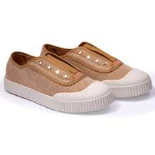 Kit 2 Tênis Feminino Casual Slip On Sem Cadarço Strass Sola Reta Várias Cores Bico Borracha Lançamento Premium Top - 269011-PTO LS + MRM - Visão 3