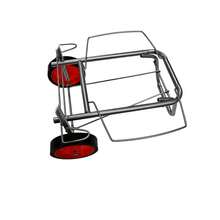 Carrinho de bagagem dobrável – capacidade de carga de 20 kg, estrutura cinza, 98*45*31 cm, para viagens, depósito e uso diário