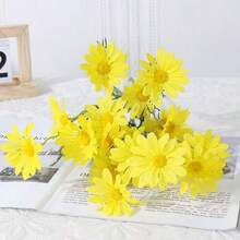 1/3/6 件多色人造荷兰菊餐桌装饰摄影道具洋甘菊小雏菊手捧花花瓶插花婚礼家居装饰 - 彩色 - 查看 11