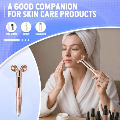 3D Face Roller Massager, Body & Face Massager, Skin Tightening Massage Roller For Face, Arm, Eye, Waist, Leg, Massager For Women - No Battery Required