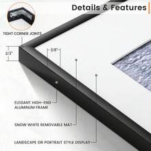 Framvio 3pcs 30x40 40x60cm 50x70cm Poster Frames Black Picture Frame Aluminum For Photo 40x50 A4 Thin Metal Frames With Plexiglass Mat Wall Mount Table Home Wall Decor Christmas Valentine's Day Gift