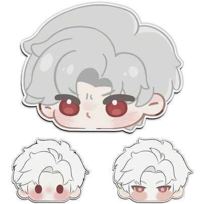 "Love And Deep Space" Chibi Qin Che Mouse Pad – Small-Sized, Cartoon-Style, Stain-Resistant, Non-Slip Wrist Support Pad For Girls; Asymmetrical -Shaped Computer Desk Pad