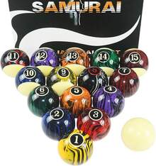 Juego de billar profesional de resina, 16 bolas de 2-1/4 pulgadas, 8 guantes, adecuado para snooker y entrenamiento, resistente al desgaste y duradero. - Textura de mármol - Ver 11