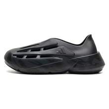 Adidas 男女通用运动透气凉鞋，休闲沙滩拖鞋 - 黑色 - 查看 5