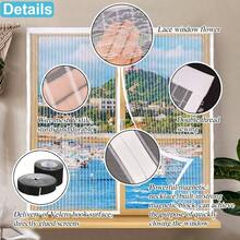 Mosquitera para Ventanas, Mosquitero para Ventana de 100x120cm con Iman Cinta Adhesiva, Mosquiteras de Ventana Magnetico Automtico, Instalar sin Taladrar para, Saln, Dormitorios Blanco - Blanco - Ver 5