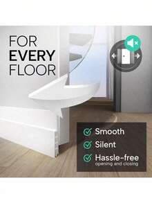 1 Piece Under Door Draft Guard - Under Door Premium Door Sweep/Weather Strip Door Seal Bedroom Door Seam Wind Guard Warmth And Insect Resistant Soundproof Seal (Save Energy - Quick And Easy Installation) Door Strips Ideal For Keeping The Cold Out - Multicolor - View 5