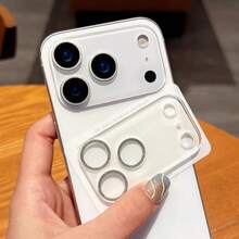 闪光相机保护膜适用于 17 Pro Max 透明镜头保护玻璃适用于 17 17 Air 17 Pro 后镜头盖 - 銀色 - 查看 3