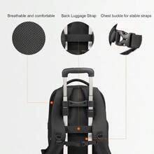 Un puerto para cámara para una bolsa de cámara rígida con doble hombro. Bolsa de cámara profesional y protectora, impermeable y a prueba de golpes, mochila para cámara réflex de objetivo único. Adecuada para portátiles de 15.6 pulgadas