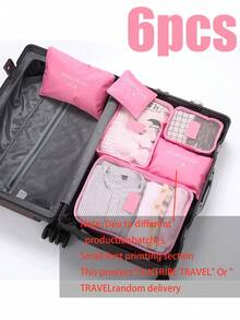 Zestaw 1/6 toreb podróżnych z organizerem, w tym worek na pranie, worek na ubrania z zamkiem błyskawicznym, worek na buty, 6-częściowe kostki podróżne do pakowania, niezbędne dla uczniów, nauczycieli i akademików, wodoodporne i pyłoszczelne, z zamkiem błyskawicznym, odpowiednie do walizki, na powrót do szkoły, materiał nylonowy, unisex, niezbędny dla podróżujących, saszetka, kosmetyczka, niezbędny w podróży - Wielokolorowe - Zobacz 10