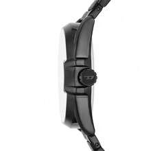 Diesel Reloj cronógrafo para hombre Diesel Armbar, esfera negra con correa de acero inoxidable, reloj deportivo casual resistente al agua para uso diario y estilo