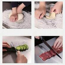 1pc Premium Stainless Steel Cutting Board - Non-Slip, Easy To Clean, Suitable For Meat, Fruits, Vegetables, Bread And Baking - Meat Cutting Board, Cheese And Board, Essential Kitchen Item With Rim - Multicolor - View 8