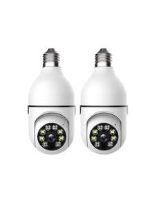 Light Bulb Surveillance Camera Wireless Outdoor Indoor 2.4G&5G WiFi Surveillance Cameras For 360° Panoramic Camera Motion Detection And Alarm Two-Way Audio Based E27 Light Bulb Socket - 彩色 - 查看 11