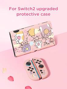 1pc Heart, Cat Paw, Spider Web Pattern Protective Case For Nintendo Switch 2 (2025), Switch OLED, Switch NS/Lite, Best Gift For Switch Players - Multicolor - View 5