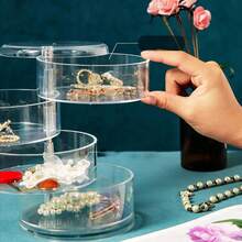 Jewelry Organizer With 5 Drawers - Ideal For Rings, Earrings And Bracelets - Trong sáng - Xem 6