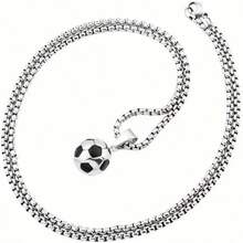 Collar De Futbol Soccer Balon Para Futbolista De Acero Inoxidable Unisex Regalo, Eventos,Cumpleaños,San Valentin,Navidad Etc - 1 - Ver 5