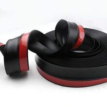 Tira selladora autoadhesiva impermeable para el borde de ventanas del hogar, deflector de agua para balcón, tablero de protección contra el agua - Negro - Ver 8