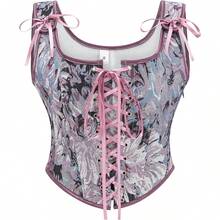 Women's Waist Cincher Bustier Boned Corset With  Design In 2025 - 紫菊花 - 查看 1