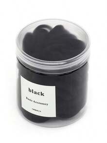 50pcs/Can Women's Basic High Elasticity Hair Ties For Ponytail, Hairstyle (Assorted Colors) Casual,Woman Head Accessories, Woman Hair Accessories Ponytail Holders Hair Elastics Hair Rubber Bands Scrunchies Hair Rope, Hair Bobbles ,Gym Sport Outfit - Cà phê - Xem 5