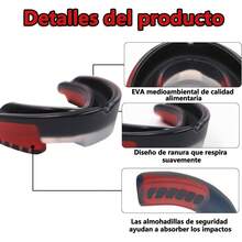 MITEGELO Protector bucal Adultos y Niños, Protector bucal Deportivo para Artes Marciales, Boxeo,, Fútbol, Rugby, Hockey, Baloncesto, Material de , con Funda Para Almacenamiento(Naranja S) - Naranja - Ver 9