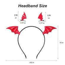 Bat Wings Headband And Hair Clip Set Dragon Wings For Halloween Headband Dragon Headbands Halloween Hair Accessories For Women#SSDD B BJNHMJ