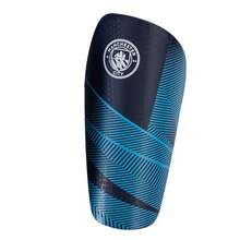 Manchester City FC Childrens/Kids Fuse Slip-In Shin Guards (Blue/White) - 100% Mixed - (TA12941) - Dusty Blue - View 1