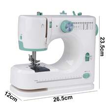 12 Stitches Mini Sewing Machine Multifunctional Household Sewing Machine With Foot Pedal UK - UK Plug(220-240V) - View 11