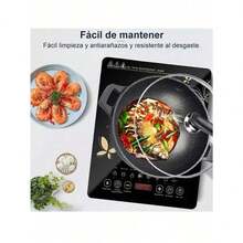 Portable Induction Cooktop, 2200 Watt On/Off Induction Hot Plate With LCD Sensor Touch Cooking Program Presets Pot Detection And Automatic - Black - View 4