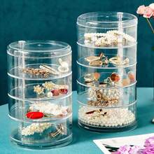 Jewelry Organizer With 5 Drawers - Ideal For Rings, Earrings And Bracelets - Trong sáng - Xem 4