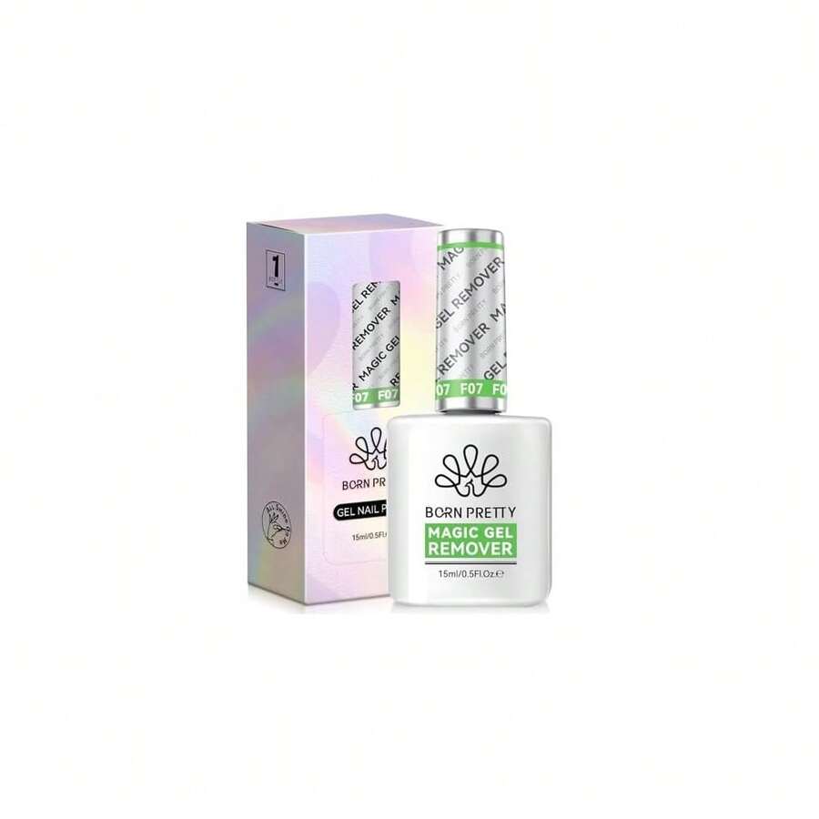 Magic Gel Nail Polish Remover With New Upgraded Gentle Formula,Faster & Easier & Cleaner & Safer Professional Nail Polish Remover In 3-5 Minutes,No Need For Foil Soaking Or Wrapping{"Color_name":"15mlMagicGelNailPolishRemover"} - 15ml魔法凝膠卸甲水 - 查看 1