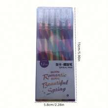 Shiny Gel Pen - Light Color Gradient (Pink, Orange-Yellow, Green-Blue, Purple) Fine Tip Design, Suitable For Marking, Drawing, School, Office And Art Handicrafts - Compatible With Crayons And Markers, Ideal Choice For Students And Professionals, High-Quality Ink, Creative Coloring Pen, Smooth Writing, Beautiful Appearance, Colorful Tones, Suitable For Drawing And Office Use