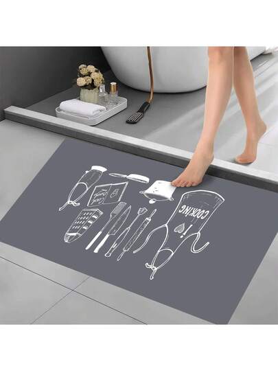 Pearl Digital Non Slip Printed Turkish Vloerkleed AL4032 Zachte Touch, Washable Tapijt Felt Backing PC's Moderne ative Vloer Mat, Living Room, Bedroom, Kitchen, Hallway Or Entryway Available In Many Sizes. Quick Drying, Highly Absorbent, Soft, Com Tafel Both Indoor Outdoor view 7