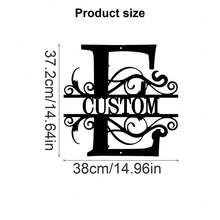 1 Fine Metal Art Logo - Personalized Last Name Logo, Name Design, Home Decoration With Custom Initials Thumbnail, Classic Style, Wall-Mounted Wall Art Decoration For Theme Parties, Perfect Heartfelt Gifts For Friends And Family, Customizable Wedding Gifts., Valentine Day, Valentine Day Decor Ornamental Exquisite, High-Quality Custom, Personalized, Unique Ideal Gifts For Her Pets ,Forever Love - Multicolor - View 63