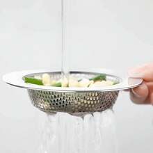 Colador de acero inoxidable para fregadero, atrapador de drenaje de lavabo, cesta de filtro de drenaje de fregadero de cocina