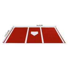 Sweetmile Heavy-Duty Baseball Batting Hitting Mat, Baseball Softball Turf Training Mat - Red - View 3