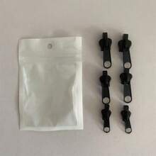 6pcs Instant Zipper Repair Kit, Universal Design With Multiple Sizes, Zipper Replacement