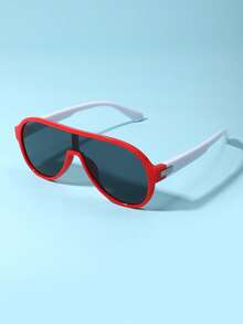 1pc Children's Fashionable Eyeglasses Set, Retro Y2K Novelty Decorative Glasses, Suitable For Boys And Girls Daily Matching, Graduation/Back To School/Valentine's Day Gift