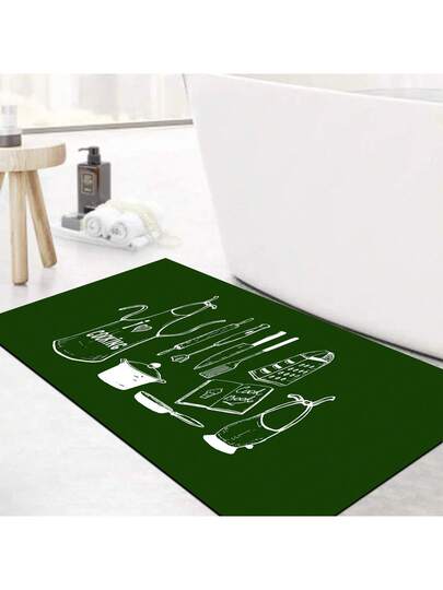 Pearl Digital Non Slip Printed Turkish Vloerkleed AL4032 Zachte Touch, Washable Tapijt Felt Backing PC's Moderne ative Vloer Mat, Living Room, Bedroom, Kitchen, Hallway Or Entryway Available In Many Sizes. Quick Drying, Highly Absorbent, Soft, Com Tafel Both Indoor Outdoor view 7