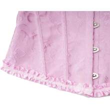 Women's Waist Cincher Bustier Boned Corset With  Design In 2025 - Light Purple - View 5