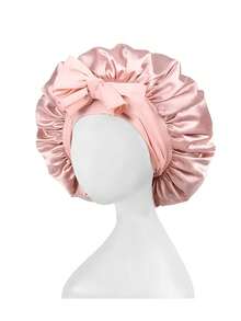 1 chiếc mũ ngủ bằng lụa satin có dây buộc co giãn dành cho tóc xoăn - Mũ ngủ bằng lụa satin có dây buộc điều chỉnh được - Chăm sóc tóc suốt đêm nhẹ nhàng cho tóc dài xoăn tết bím, ôm sát, bảo vệ tóc ban đêm cho cả nam và nữ, nhiều màu sắc để lựa chọn - Nhiều màu - Xem 3
