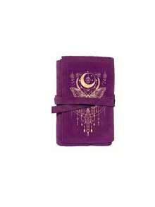 Velvet Tarot Card Storage Bag, Printed With A Gold Butterfly And Moon Pattern, - Two-Tone Blue And Purple, With A Drawstring Closure, Soft Fabric Protective Cover, Portable Bag, Card Holder, Suitable For Storing Cards And Small Items Tarot Card Holder, Fabric Protector For Cards And Items, Christmas, Thanksgiving Gift