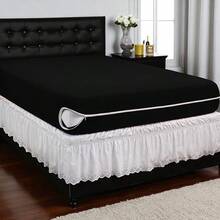 Single/Double/Queen Size Mattress Cover Gel Mesh With Zipper Various Colors - 黑色的 - 查看 3