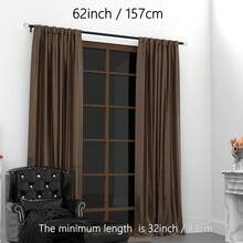 5/8英寸窗帘杆，搭配透明水晶装饰尖顶，有白色、黑色、金色、银色可选，适合28至144英寸的窗户。易于安装的坚固窗帘杆支架套装。适用于卧室、厨房、客厅、餐厅或办公室，现代优雅风格，外观简约时尚！