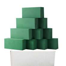 20pcs/10pcs/8pcs/1pc/2pcs/4pcs/6pcs 5.51inch*3.14inch*1.77inch Wet And Dry Flower Foam Brick, Green Polystyrene Foam Block For Flower Arrangement, Plant Decoration And Handicrafts, Suitable For Wedding Decor, Bridal Backdrop, Wedding Arch, Centerpiece, Bouquet Filler, Also Applicable For Christmas, Halloween, Thanksgiving, Back To School, Valentine's Day, Teacher's Day, Mother's Day