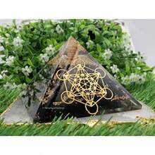Large Orgone Pyramid Of Shungite Stones Shungite Pyramid Crystal Metatron Cube Orgonite Pyramid Organ Pyramids Positive Energy Healing - As Pic - View 6