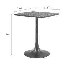 Zuo Modern Contemporary Inc. Spot Bistro Table Black and Bronze - Bronce negro - Ver 3