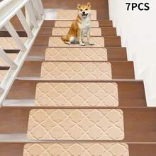 4/7/15pcs Carpet Stair Treads, Suitable For Stair Steps, Protect Elderly And Pets, Non-Slip Stair Mats, Trimmable And Reusable, Reinforced Edges, Durable Stair Covering Pads - Multicolor - View 22