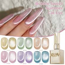 XEIJAYI Ultra-Bright Nail Gel "Bubble Sweet Summer" Cat Eye Series - 6-Color Magnetic Gel Set With Variable Iridescent Effects, Professional Salon Art Design, Dazzling & Long-Lasting Shine, Multidimensional Color Shift With Chip-Resistant Wear, For DIY Nail Art Creation - Nhiều màu - Xem 11