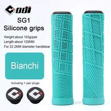 1 par de puños de silicona para manillar de bicicleta de montaña, puños suaves y antichoque para bicicleta BMX, piezas y accesorios de ciclismo